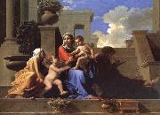The Saint Family on the stair Poussin